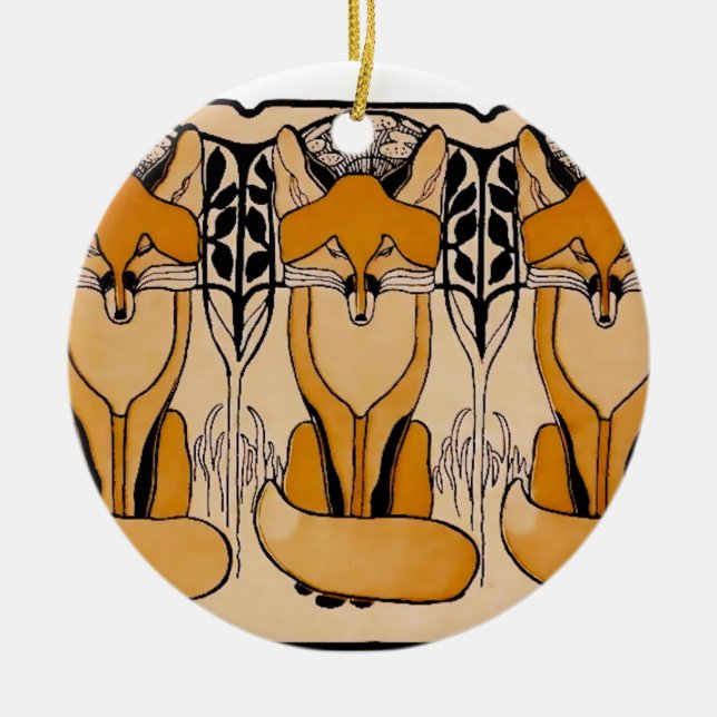 Ornamento De Cerâmica Foxy (Frente)