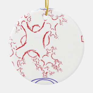 Ornamento De Cerâmica Fractalis Neuro