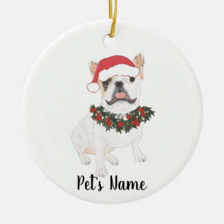 Ornamento De Cerâmica Francês Personalizado (White Pied)