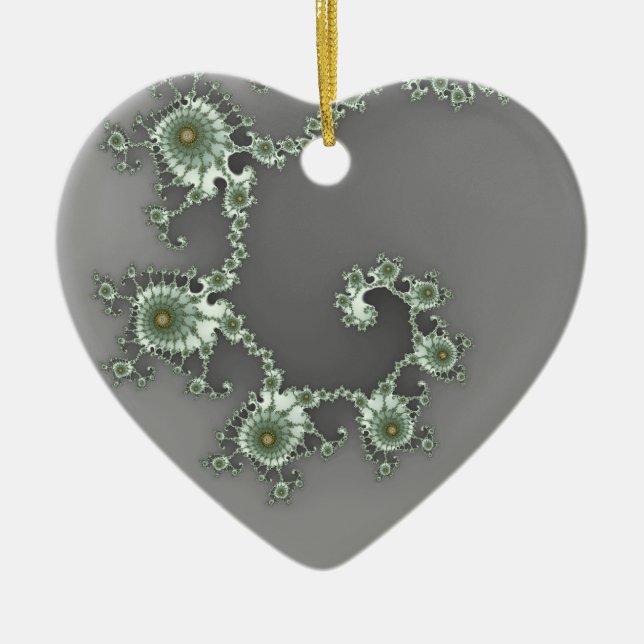 Ornamento De Cerâmica Fratura de Natal da Alienígena da cinza (Frente)