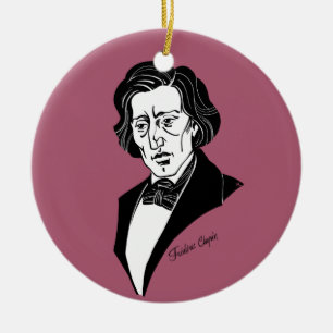 Ornamento De Cerâmica Frederic Chopin
