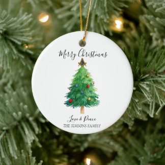 Ornamento De Cerâmica Freemason Masonic Pine Merry Christmas Tree