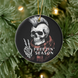 Ornamento De Cerâmica Freezin' Season