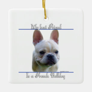 Ornamento De Cerâmica Frenchie Melhor Amigo