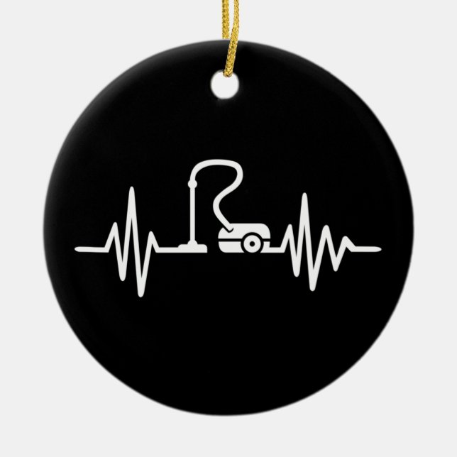 Ornamento De Cerâmica Frequência de limpeza (Frente)