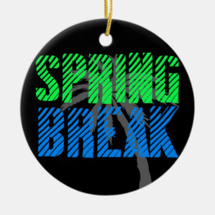 Ornamento De Cerâmica Fresca de Neon Spring