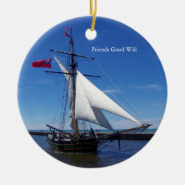 Ornamento De Cerâmica Friends Good Will ornament