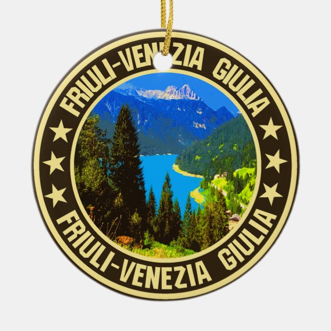 Ornamento De Cerâmica Friuli-Venezia Giulia (Frente)