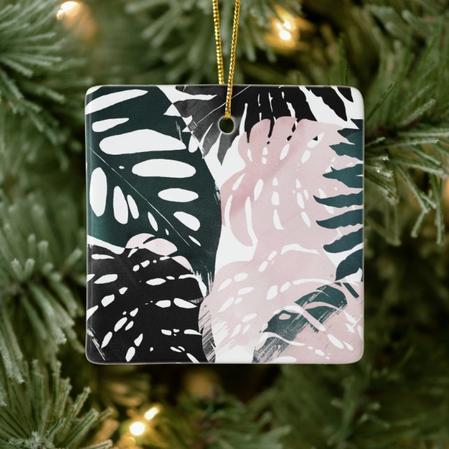 Ornamento De Cerâmica Fronteiras do Palm do Paraíso (Árvore)