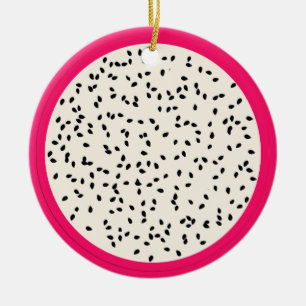 Ornamento De Cerâmica Fruta De Dragões/Fatia De Fruta Estilizada De Dra