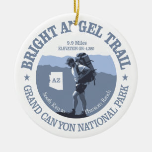 Ornamento De Cerâmica Fuga brilhante do anjo (rd)