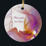 Ornamento De Cerâmica Fumaça leve<br><div class="desc">Delicar o fundo transparente do fumo. Primavera,  flor,  natureza,  conceito. Também lembra o cuidado,  a serenidade e a positividade.</div>