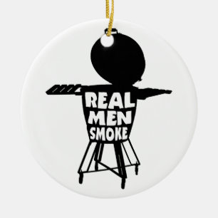 ORNAMENTO DE CERÂMICA FUMAÇA REAL DE HOMENS