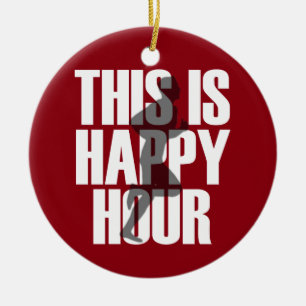 Ornamento De Cerâmica Funcionar é happy hour