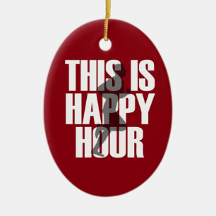 Ornamento De Cerâmica Funcionar é happy hour