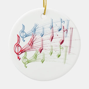 Ornamento De Cerâmica Funcionarios Musical