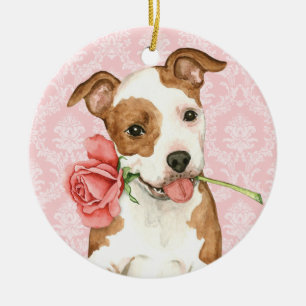 Ornamento De Cerâmica Funcionarios Rosa Am