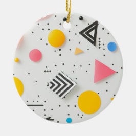 Ornamento De Cerâmica Fundo otimizado de formas e faixas