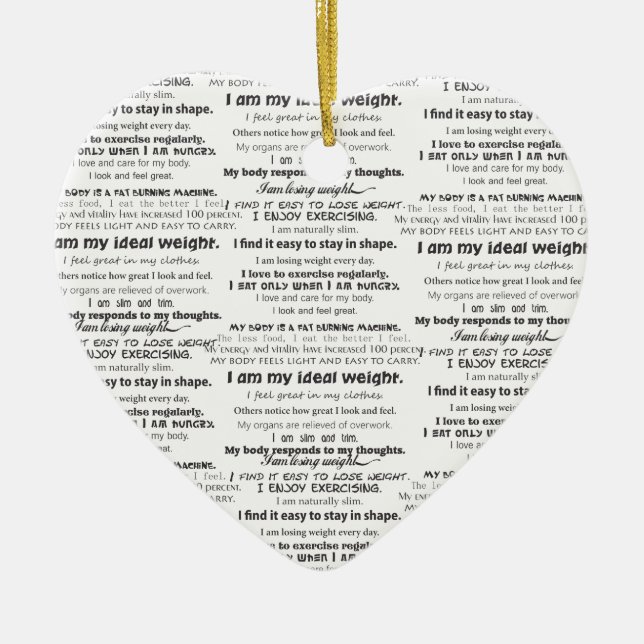 Ornamento De Cerâmica Fundo perdedor do peso (Frente)