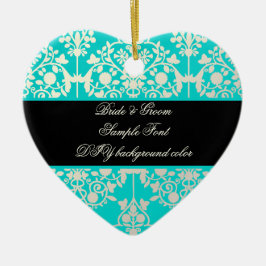 Ornamento De Cerâmica Fundo PixDezines leila damask/DIY