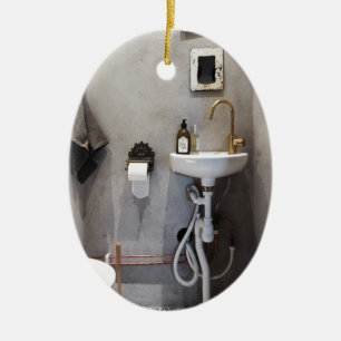 Ornamento De Cerâmica Funky Bathroom