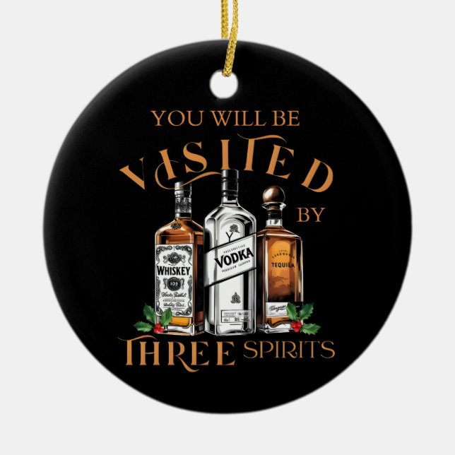 Ornamento De Cerâmica Funny Christmas Ornament (Frente)