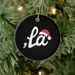Ornamento De Cerâmica Funny Kamala Harris 2024 Comma La Christmas<br><div class="desc">Funny Kamala Harris 2024 Comma La Christmas</div>