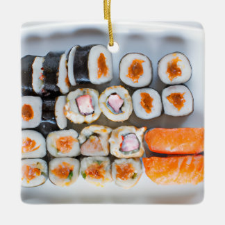 Ornamento De Cerâmica Funny Sushi Pun Natal