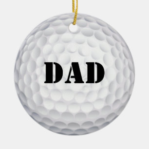 Ornamento De Cerâmica Furo em um! Bola de golfe