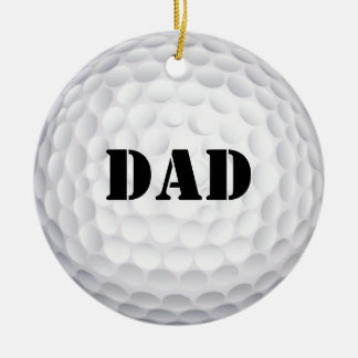 Ornamento De Cerâmica Furo em um! Bola de golfe