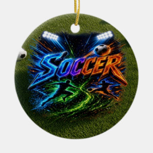 Ornamento De Cerâmica Futebol