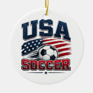 Ornamento De Cerâmica Futebol 2026 EUA