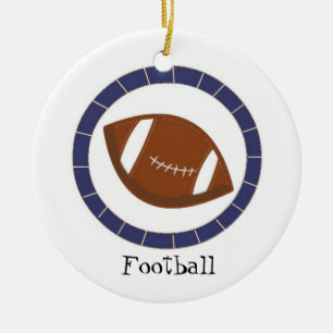 Ornamento De Cerâmica Futebol Americano