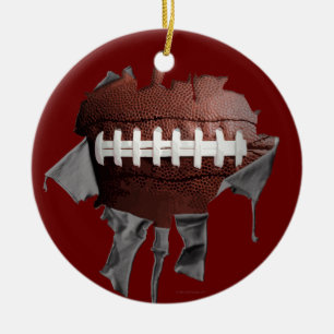 Ornamento De Cerâmica Futebol Americano Torn