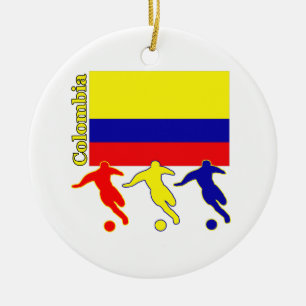 Ornamento De Cerâmica Futebol Colômbia