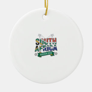 Ornamento De Cerâmica Futebol da África do Sul 2026 Futebol Bold Tipogra