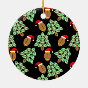 Ornamento De Cerâmica Futebol de Natal