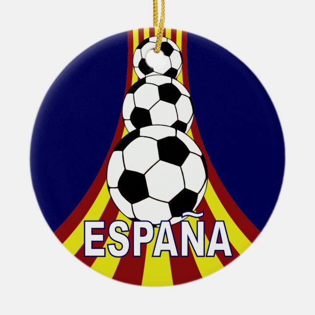 Ornamento De Cerâmica Futebol Fútbol da espanha de Espana (Frente)