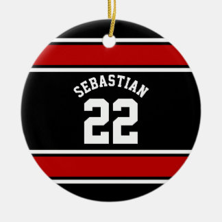 Ornamento De Cerâmica Futebol Jersey Novelty Nome Personalizado