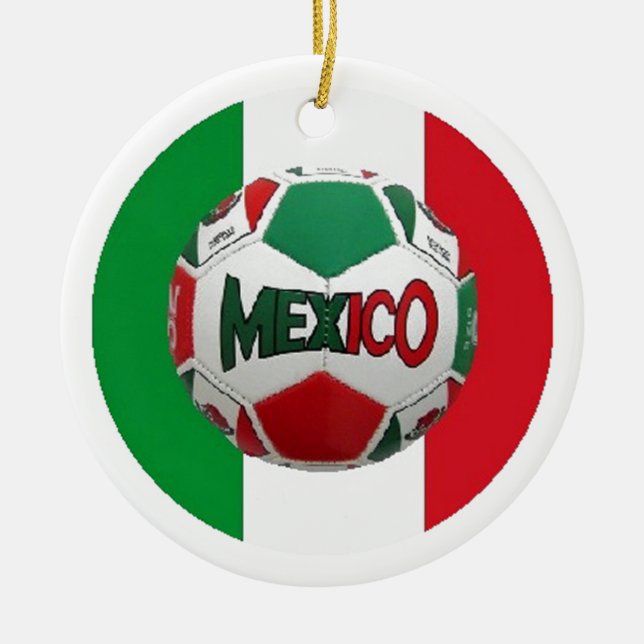 ORNAMENTO DE CERÂMICA FUTEBOL MÉXICO (Frente)