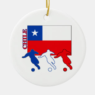 Ornamento De Cerâmica Futebol o Chile