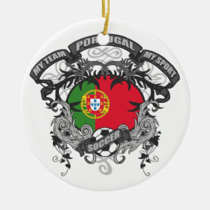 Ornamento De Cerâmica Futebol Portugal