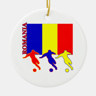 Ornamento De Cerâmica Futebol Romania