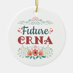Ornamento De Cerâmica Futuro CRNA Enfermeira Anestesiologista Anestesist