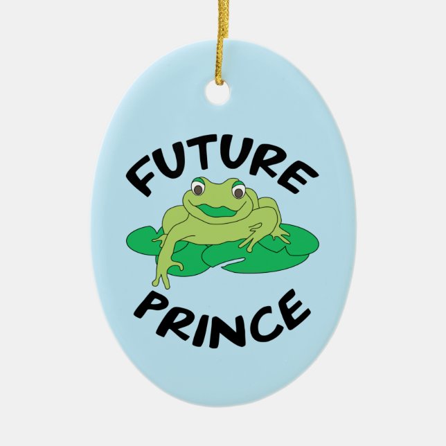 Ornamento De Cerâmica Futuro Príncipe (Frente)