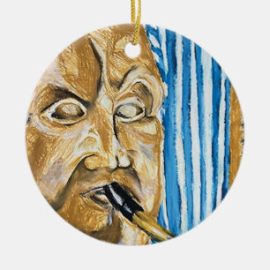 Ornamento De Cerâmica Gaitista de fole