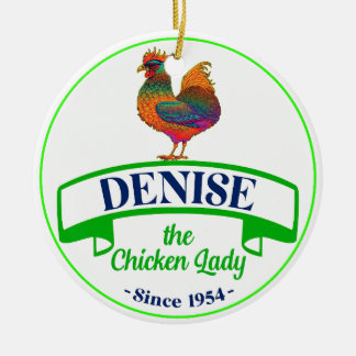 Ornamento De Cerâmica Galinha