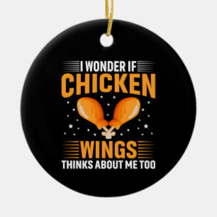 Ornamento De Cerâmica Galinha de Arte Chicken Wing