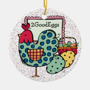 Ornamento De Cerâmica Galinha de cozinha - SRF