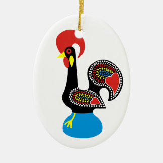 Ornamento De Cerâmica Galo de Barcelos